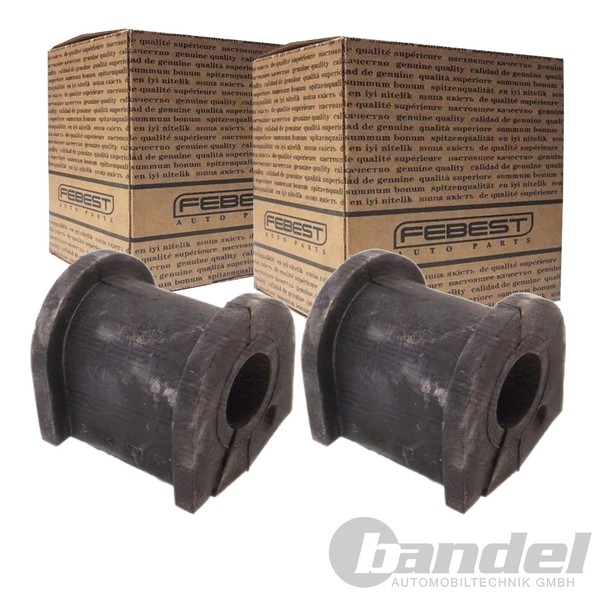 2X Febest Stabilager Gummilager Stabi Hinten Passend FüR Mitsubishi Carisma Spac-image