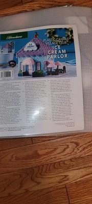 ICE CREAM PARLOR KIT  - HERRSCHNERS PLASTIC CANVAS VILLAGE CLUB