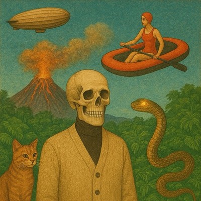 Surreal Surrealismus Surrealist Surreale Malerei Bild Druck Collage Kunstdruck
