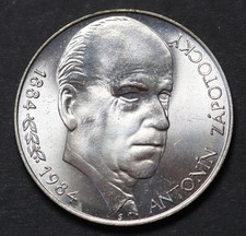 1984 Czechoslovakia 100 Korun -Antonín Zápotocký- Silver Coin KM# 115 BU