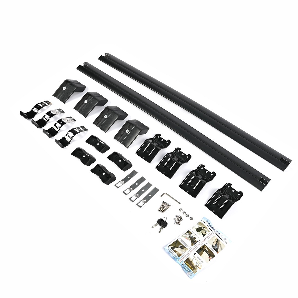 Top Roof Rack Cross Bar Luggage Carrier Black For Dodge Grand Caravan 2008-2020
