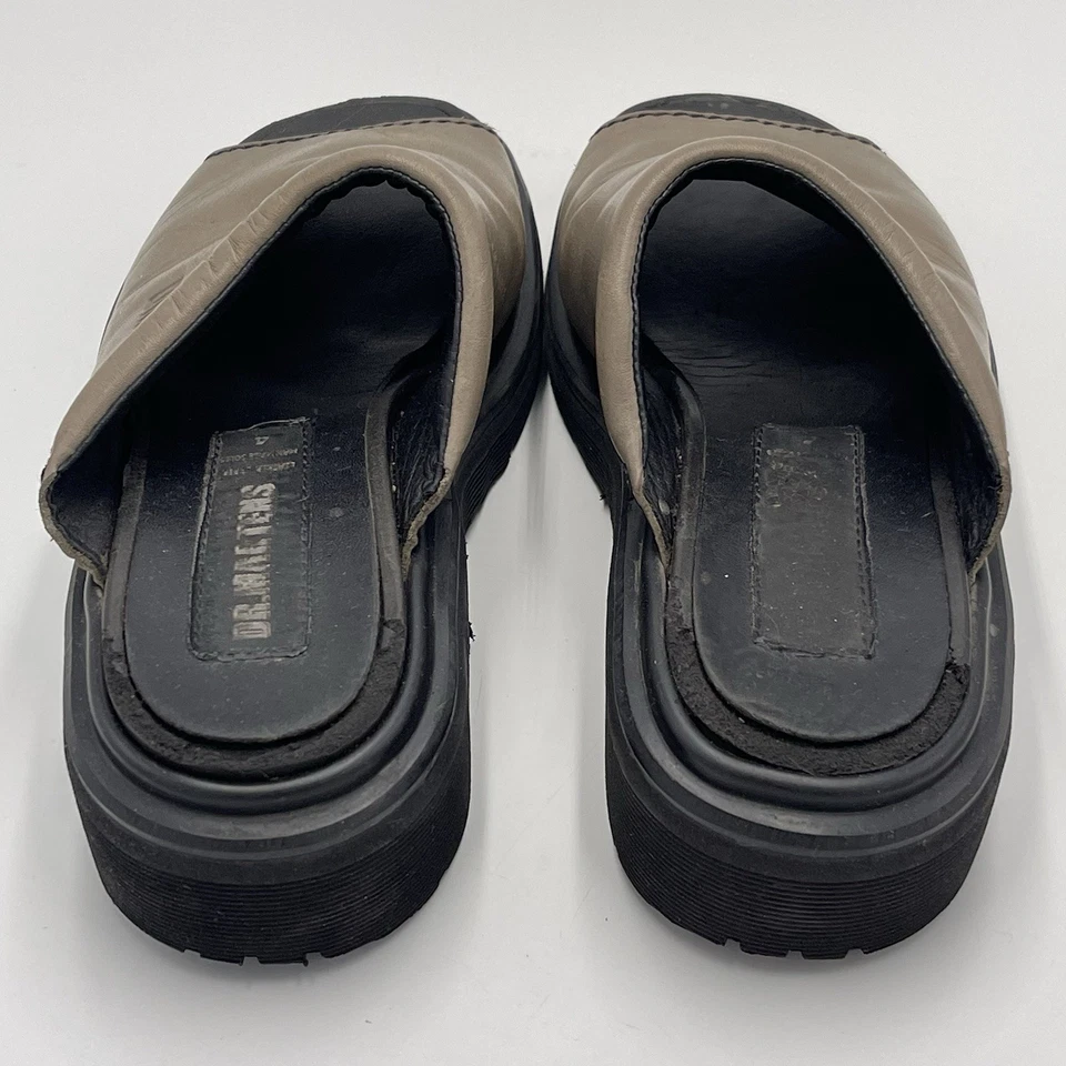 Sandalias Dr. Martens Hechas en Inglaterra Cuero Deslizables Talla 4 Mujer Plataforma Marrón Foto 2 de 4