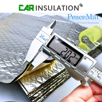 Auto Schalldämmmatte silber Kleberolle Van Camper 10 Blatt PeaceMAT XR