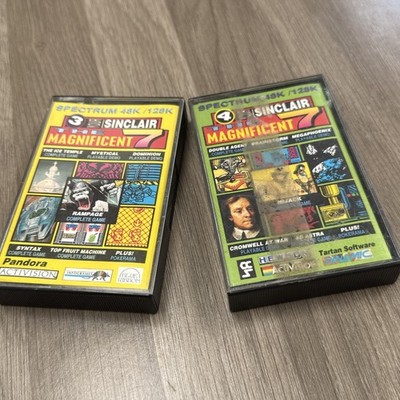 X2 Sinclair ZX Spectrum Kassetten. Prachtvolle 7 Nr 3 & 4