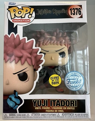 Funko Pop! Yuji Itadori GITD #1376 Jujutsu Kaisen Funko Special Edition 002-1