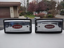 Pair Roof Mount High Tone Air Horn & Base Mount Peterbilt