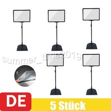 5x Infoständer Präsentationsständer Plakatständer A4 Höhenverstellbar Aufsteller