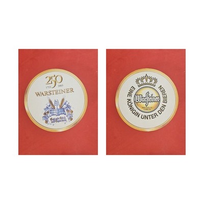 Warsteiner God give happiness... brewery beer mat Beermat