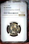 1913 s 25c Barber Quartert Ultra Rare Key Date! Fresh NGC AG Details Holder!