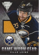 2013-14 Panini Titanium Game Worn Gear #GGVLE Ville Leino Jersey - HKY