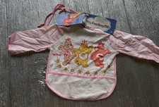Vintage 1983 Care Bears Pink Long Sleeve Drool Bib Smock USA Original Tag NOS