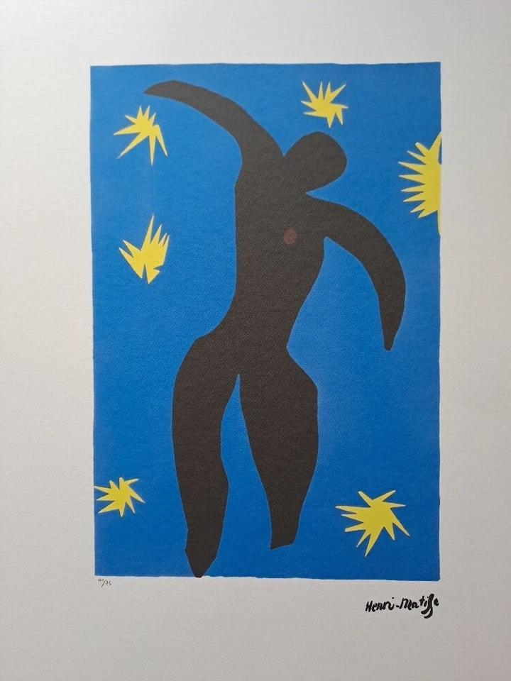 Анри Матисс подписанный - Икар - сертификат SPADEM Париж - Изображение 2 из 4