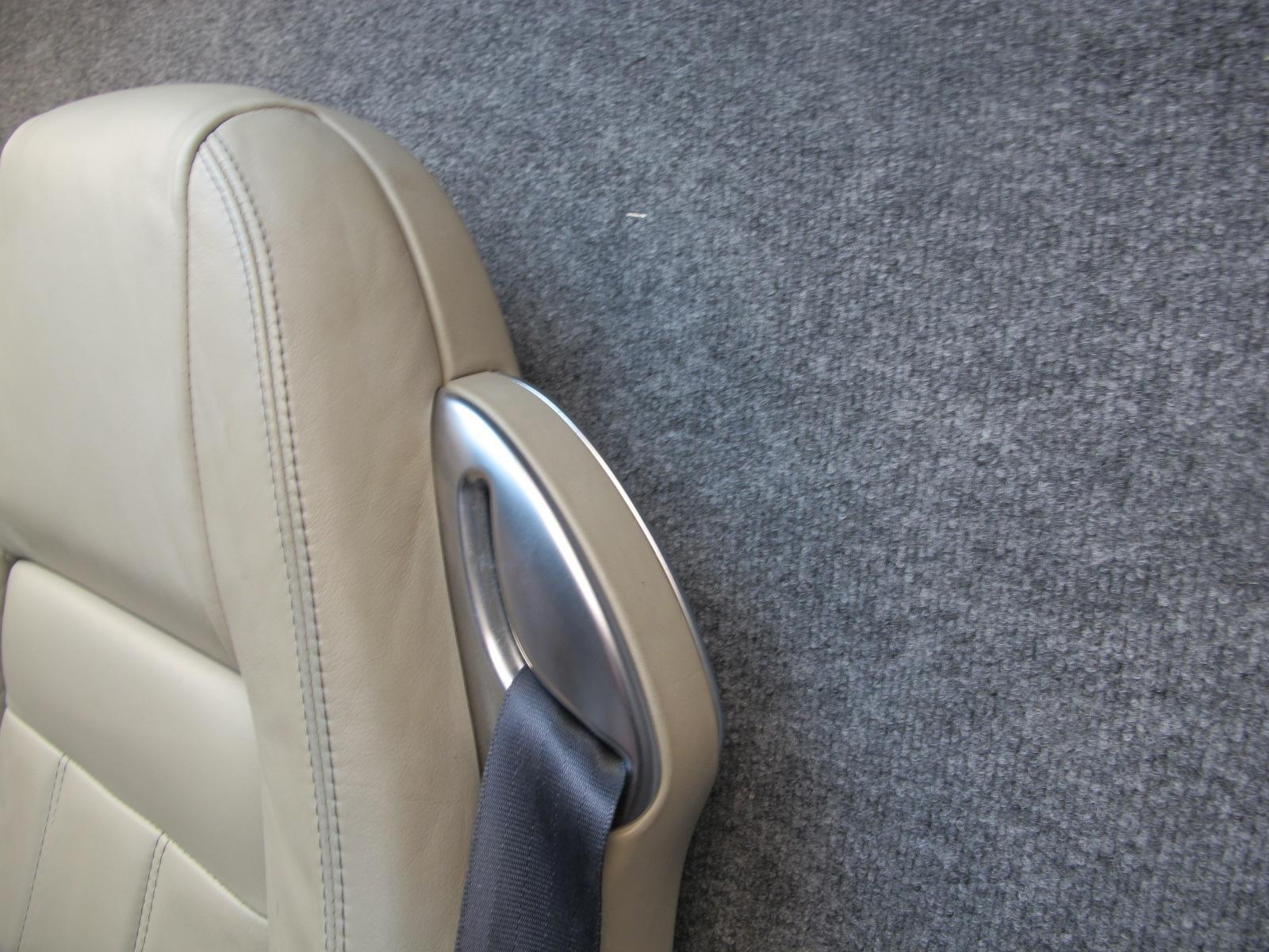07-11 BENTLEY CONTINENTAL GTC CONVERTIBLE FRONT & REAR LEATHER SEAT BEIGE SET