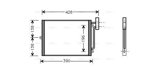 PRA5038 AVA Condenser FIT PORSCHE BOXSTER (1997) 2.7
