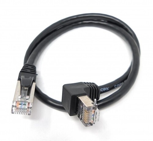 Lan Cable 0,5, M RJ45 Plug Ethernet Cable Network Cable Angle IN - Afbeelding 1 van 4