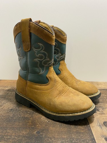 Itasca Buckaroo Teal Western Boot Style 