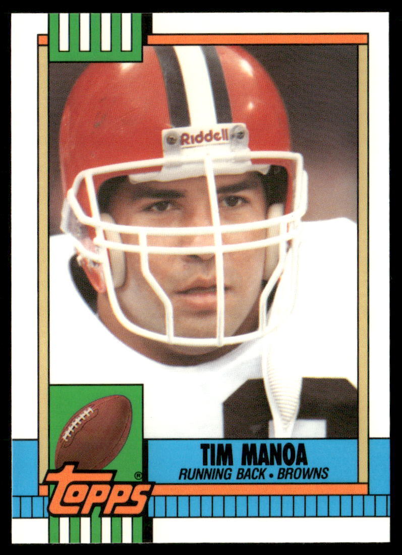 Tim Manoa 1990 Topps Collector's Edition (Tiffany) #167 - Cleveland Browns