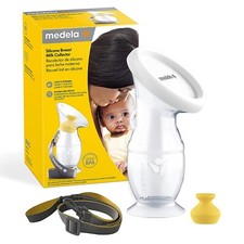 Medela Silicone Breast Milk Collector Soft Silicon Double Leak Proof Stopper Lid