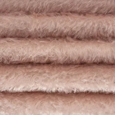 1/6 yd 300H Petal Pink INTERCAL 1/2" Ultra-Sparse Heirloom S-Finish Mohair Plush