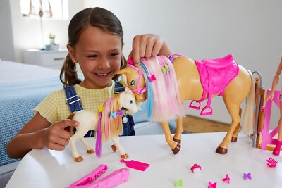 Barbie Playset Il Ranch con Bambola Bionda, Cavalli e oltre 20