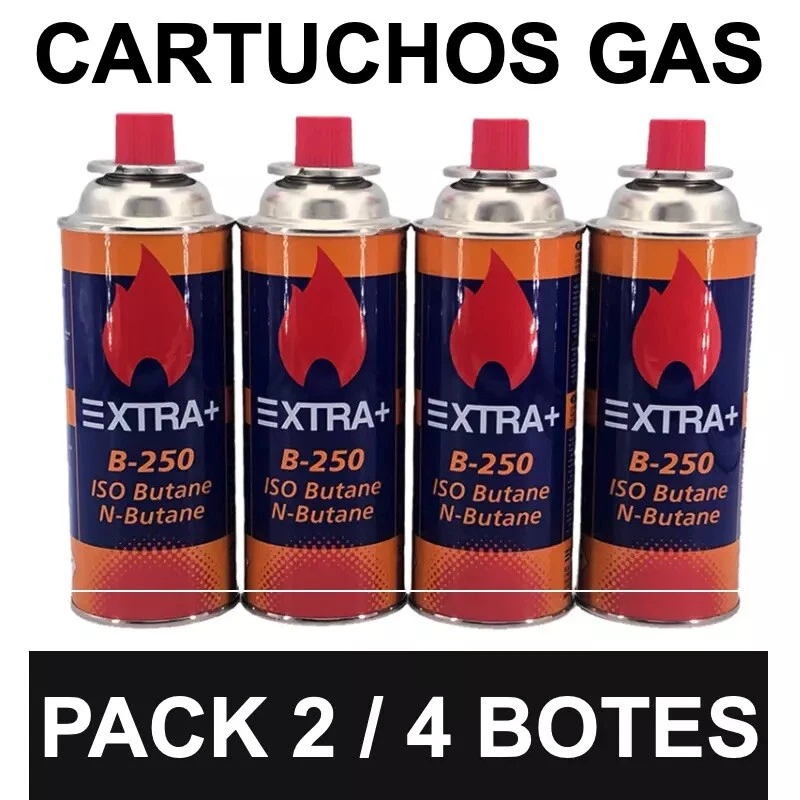 ⭐ 4 Cartuchos Recarga de Gas EXTRA para Soplete Soldador 227g. Camping B-250⭐