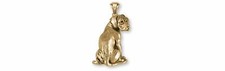 Rhodesian Ridgeback Jewelry 14k Gold Vermeil Handmade Rhodesian Ridgeback Pendan