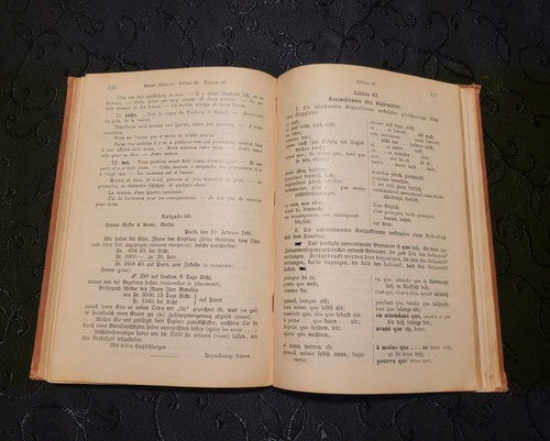 Prof. Dr. R. Thum's Neue Franzosische Grammatik 1901 Vintage Book - Picture 11 of 21