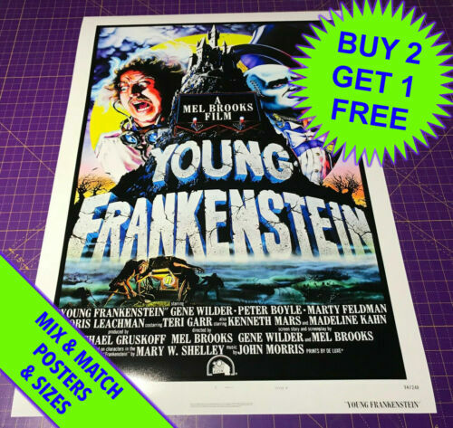 1974 Young Frankenstein Movie Poster Print Gene Wilder Inga Igor Mel Brooks 🍿 | UK