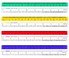 8 inch/20 cm Rulers. Pack of 12 of Premium Quality Plastic Transparent Rulers...