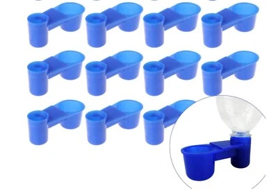 RABBITNIPPLES.COM 10 Pack Pop Bottle Watering Cup for Birds, QUAIL DOVE CHICKEN PIGEON & more
