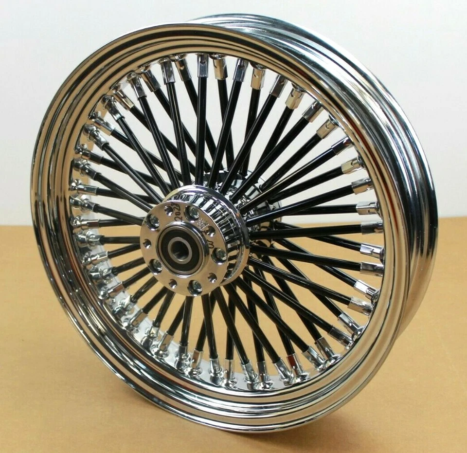 Aro de roda dianteira Drag Specialties disco único preto 50 raios gordos 16x3,5 - Imagem 2 de 4