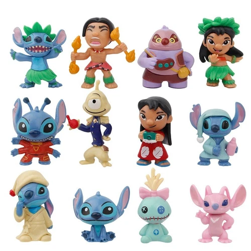 12pcs Lilo & Stitch PVC Action Figures Doll Cake Topper Decor Kids Toy Set Gift - Picture 1 of 6
