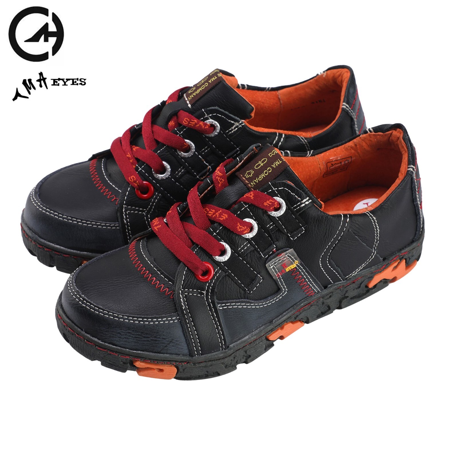 TMA EYES Modern Round Flat Gifts Comfortable Casual Leather Women Shoes Size 9