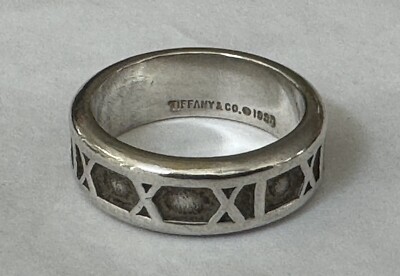 Luxury Tiffany & Co Sterling Silver Retired Atlas Numerals Size