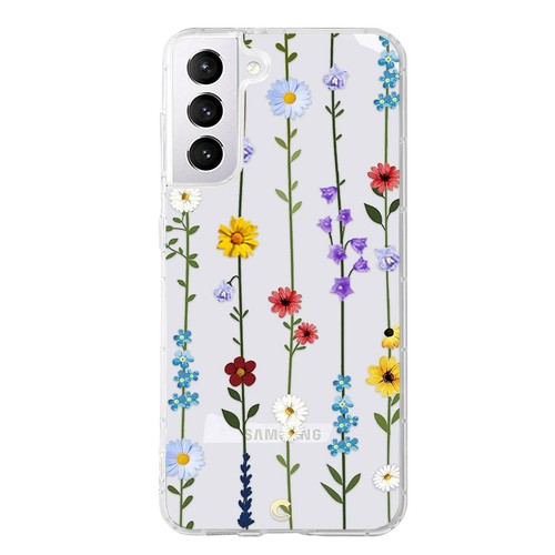 Elegante Funda Suave TPU con Estampado de Flores para Samsung Galaxy S21 FE S23 S24 S25 - Imagen 89 de 95