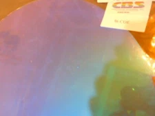 Dichroic Glass:CBS 96 COE-Pink/Teal on Flat Thin Clear - 3"Sq