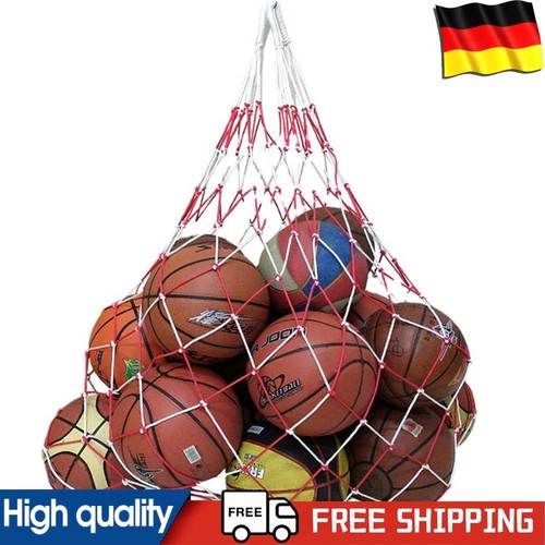 Durable Basketball Volleyball Ball Net Bag Holds 10 Balls Sports Ball