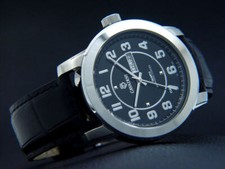 Cavadini Berlino Orologio Uomo Acciaio Inox Nero CV-1200 Buona Lettura da Pilota