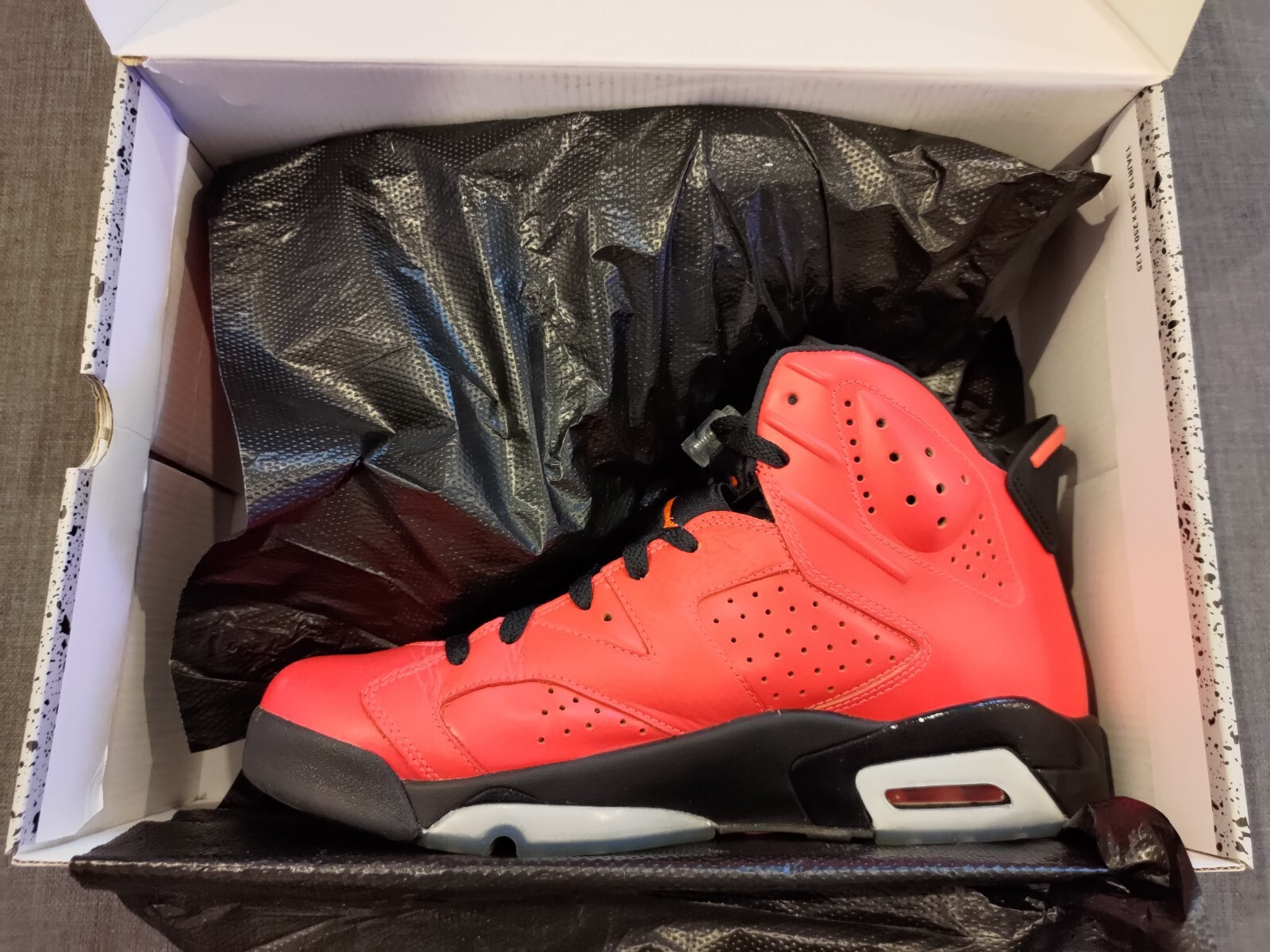 Nike Air Jordan VI 6 Retro Infrared 23 Toro Shoes Trainers UK8.5 US9.5 RARE image 3