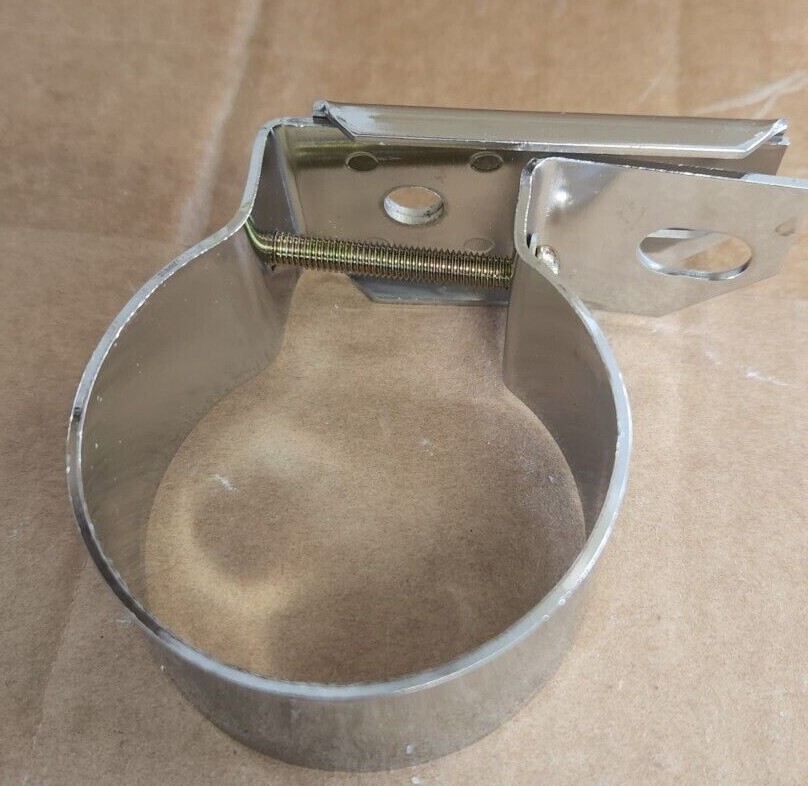 Chrome Steel Ford Style Canister Ignition Coil Bracket Part 97009955