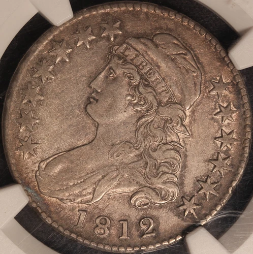 1812 Capped Bust Half Dollar, NGC AU53, O-104, R1, Sharp and Original!