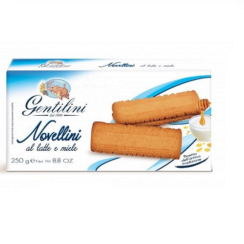 Gentilini Novellini Kekse mit Milch und Honig biscuits 250 g Italien - Bild 1 von 1