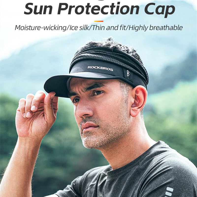 ROCKBROS Cycling Cap Summer Sun Protection Ice Silk Thin Breathable Bicycle  Cap