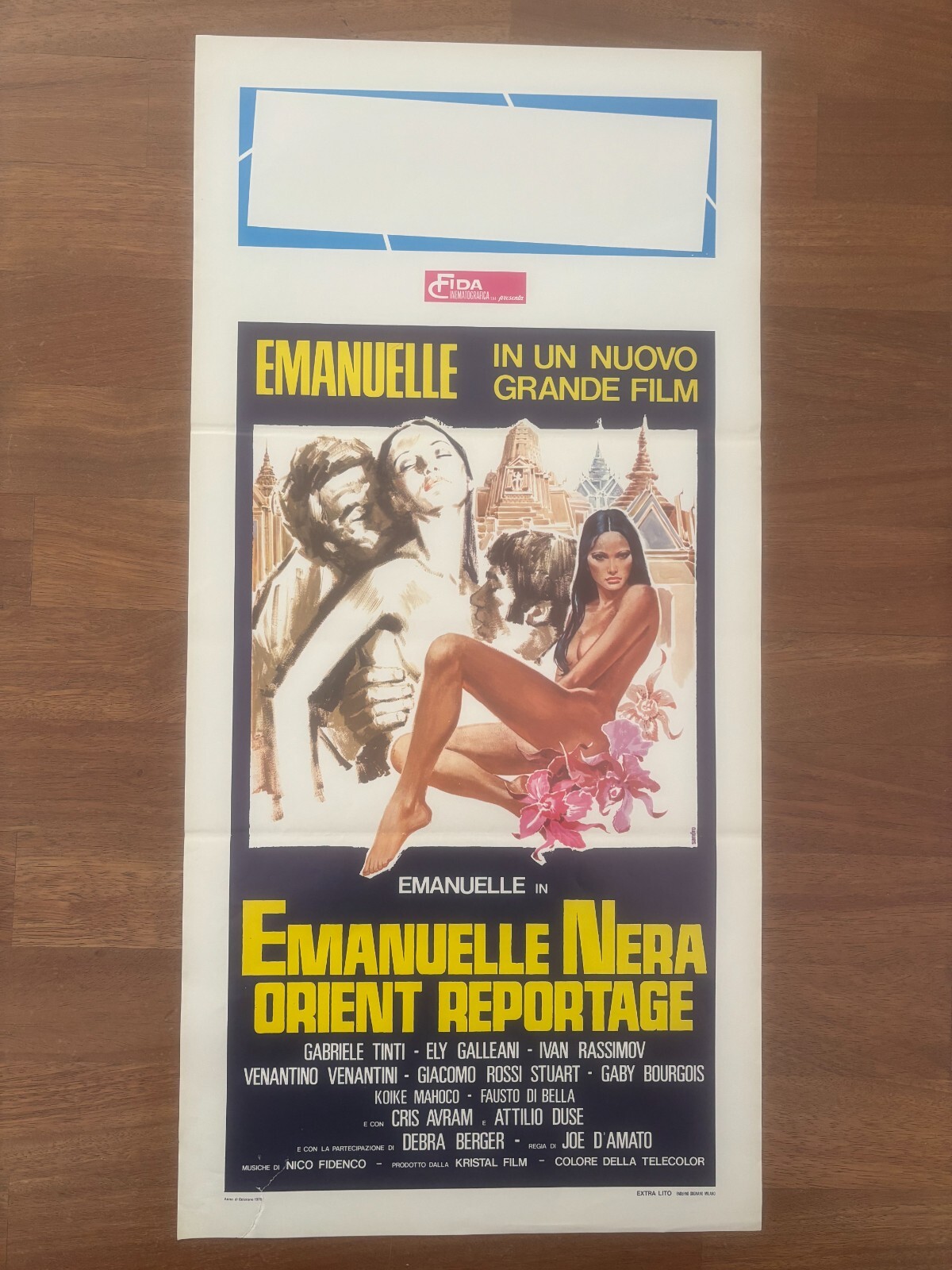Locandina originale film Emanuelle nera - Orient Reportage (1976) - Regia di Joe D'Amato