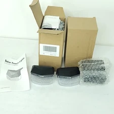 8X Solar LED Deck Light Outdoor Garden Path Patio Pathway Stairs Step Fence Lamp