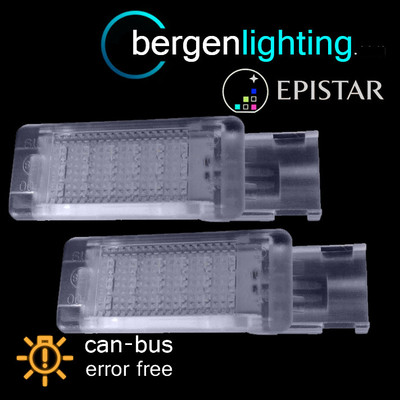 FÜR VOLKSWAGEN GOLF & PLUS CADDY 18 LED FUSSRAUMLEUCHTE LAMPE PAAR