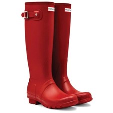 HUNTER ORIGINAL TALL WELLINGTON BOOTS Black Green Navy Red Sizes 4 5 6 7 8