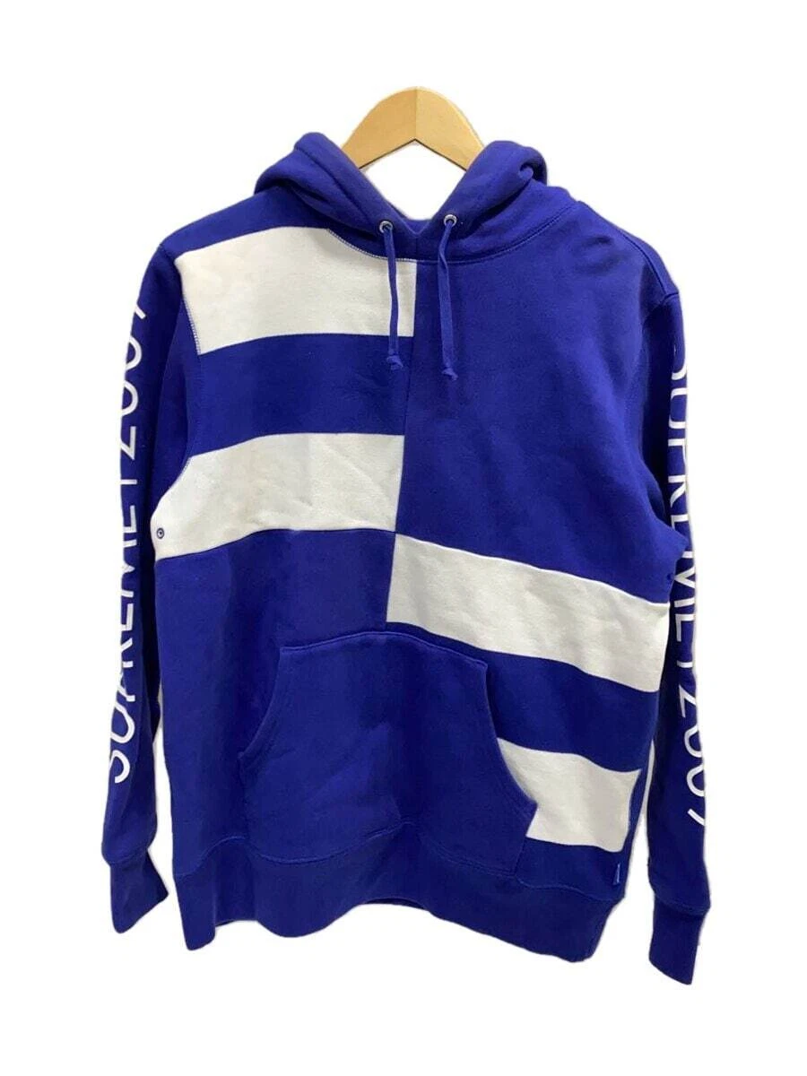 Sweat à capuche Supreme bleu M occasion