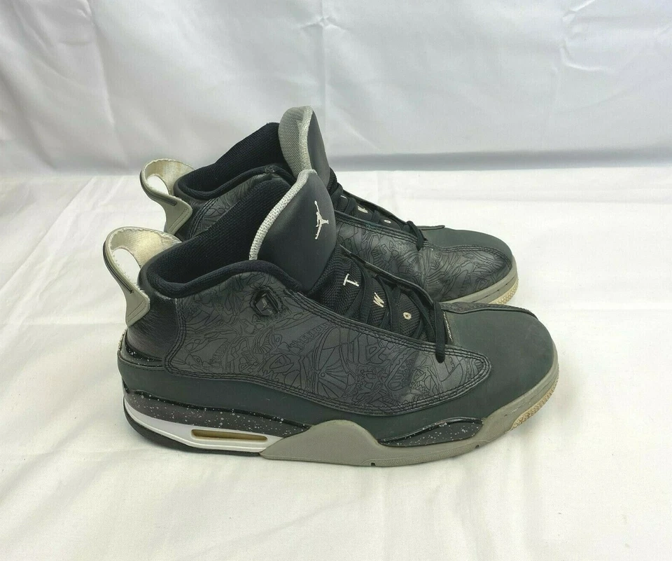 Tênis de basquete Nike Air Jordan Dub Zero carvão laser masculino 10 311046-004 - Imagem 4 de 4