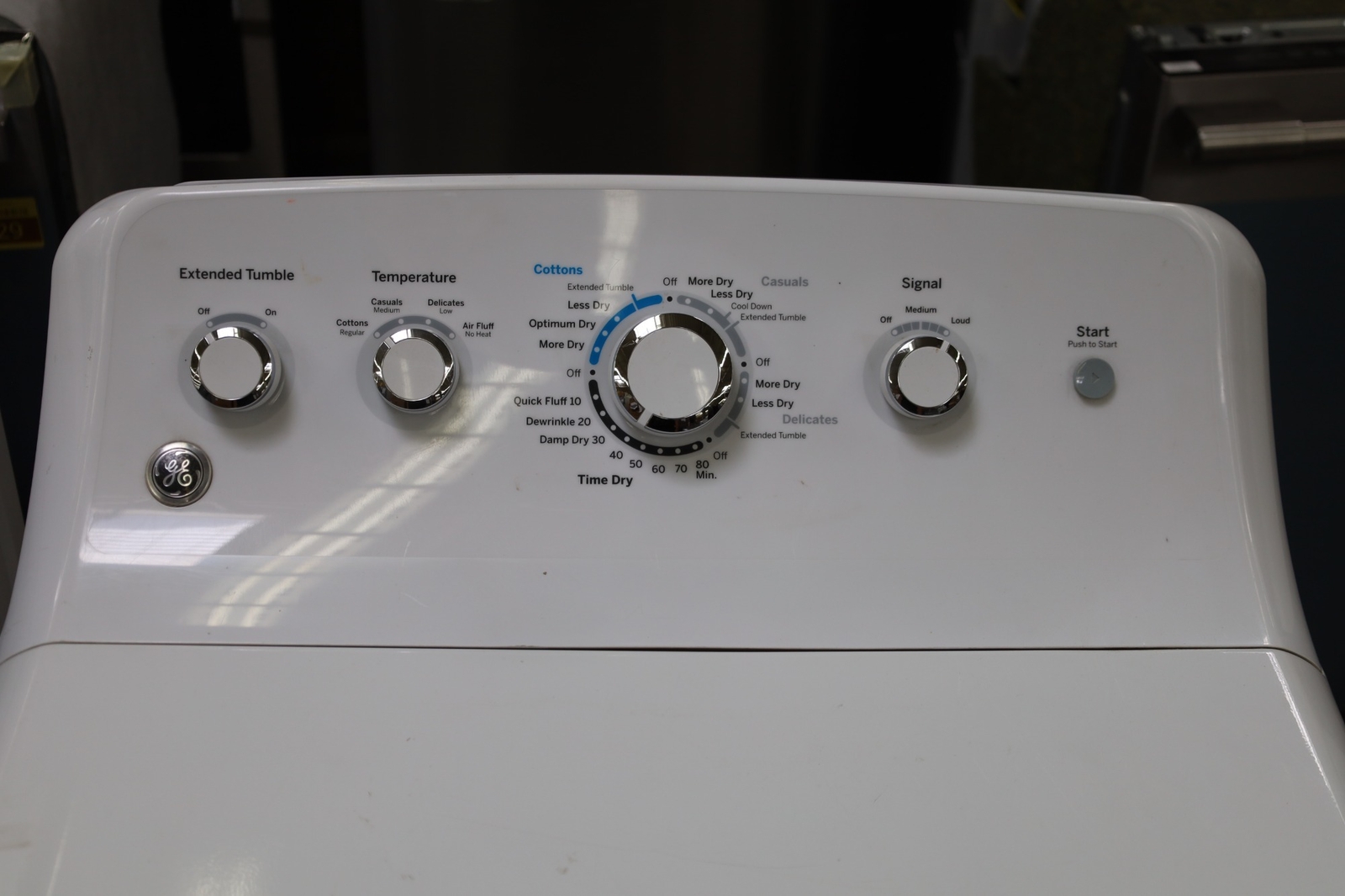 GE GTD42GASJWW 27" White Front Load Natural Gas Dryer 112599 eBay